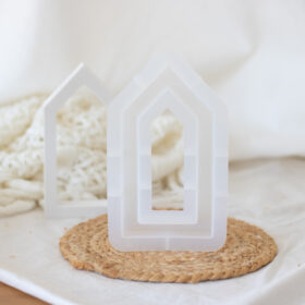 Silikonform Deko-Haus 15 x 7,5 x 2 cm – für Gips & Resin