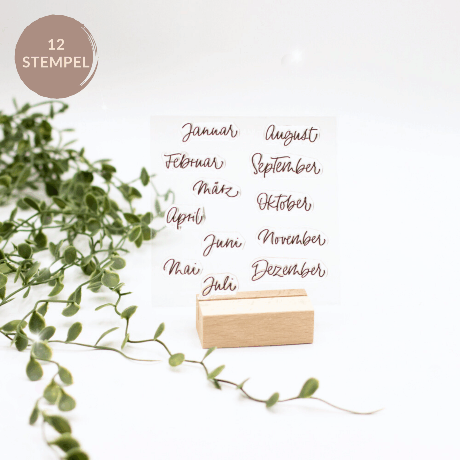 Stempelset- Monate-ukbs-freulebnis Stempelset Monate von Unsere kleine Bastelstube.