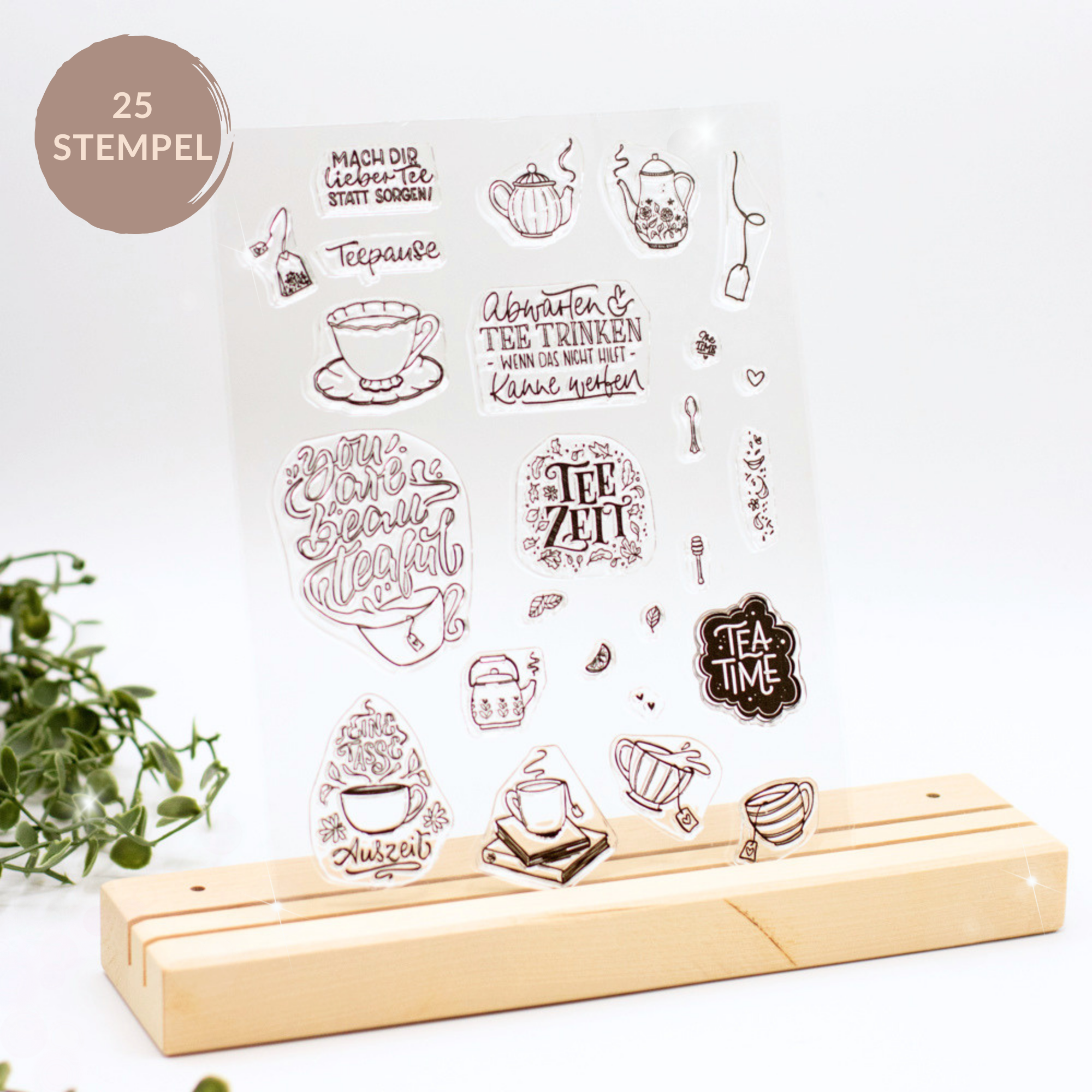 Stempelset Teezeit - Unsere kleine Bastelstube Stempelset Teezeit - Unsere kleine Bastelstube