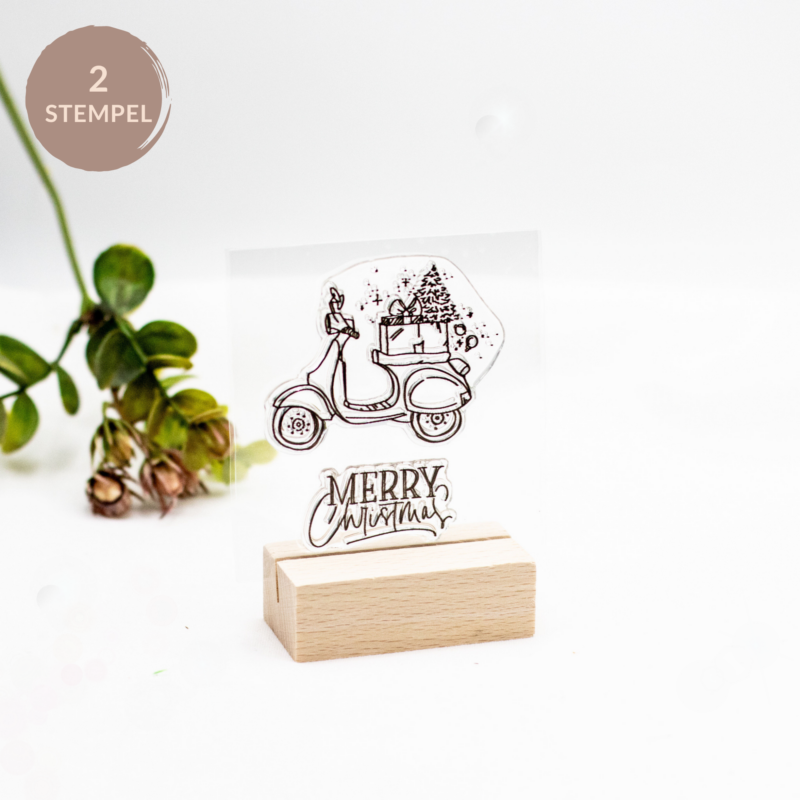 Stempelset Weihnachtsvespa - Unsere kleine Bastelstube