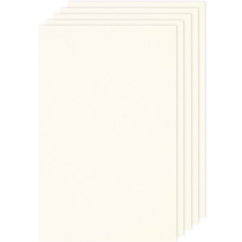 Paper Poetry Luxury Bögen A4 - 5 Stück | Elfenbein