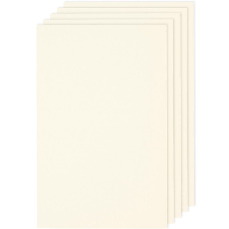 Paper Poetry Luxury Bögen A4 - 5 Stück | Creme