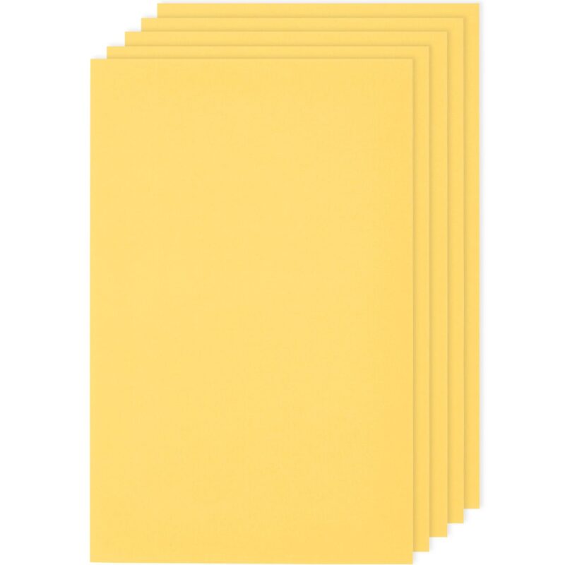 Paper Poetry Luxury Karten A4 5 Stück- Gelb