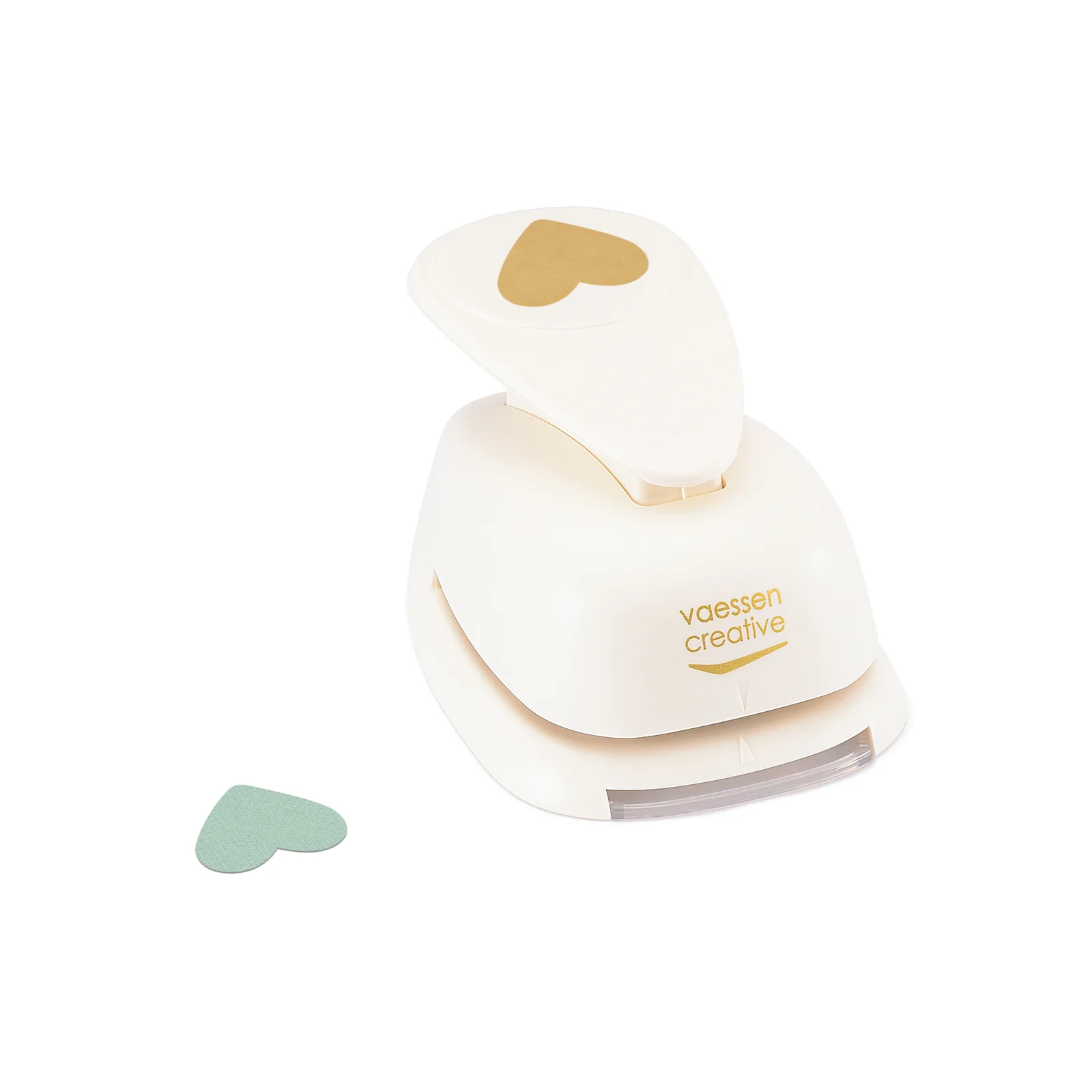 Herzmotiv Detail Vaessen Creative Motivstanzer Herz Jumbo – Detailansicht des Herzmotivs