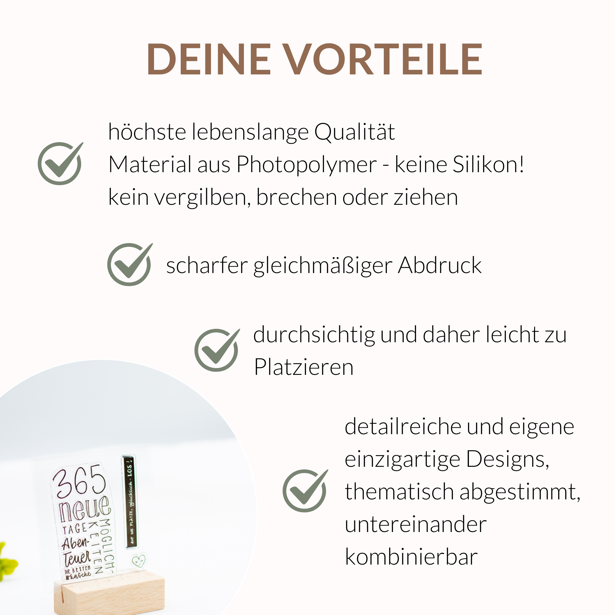 Stempelset 365 Tage - Unsere kleine Bastelstube - Vorteile Stempelset 365 Tage - Unsere kleine Bastelstube - Vorteile