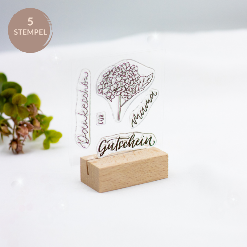 Stempelset Blumiger Gutschein