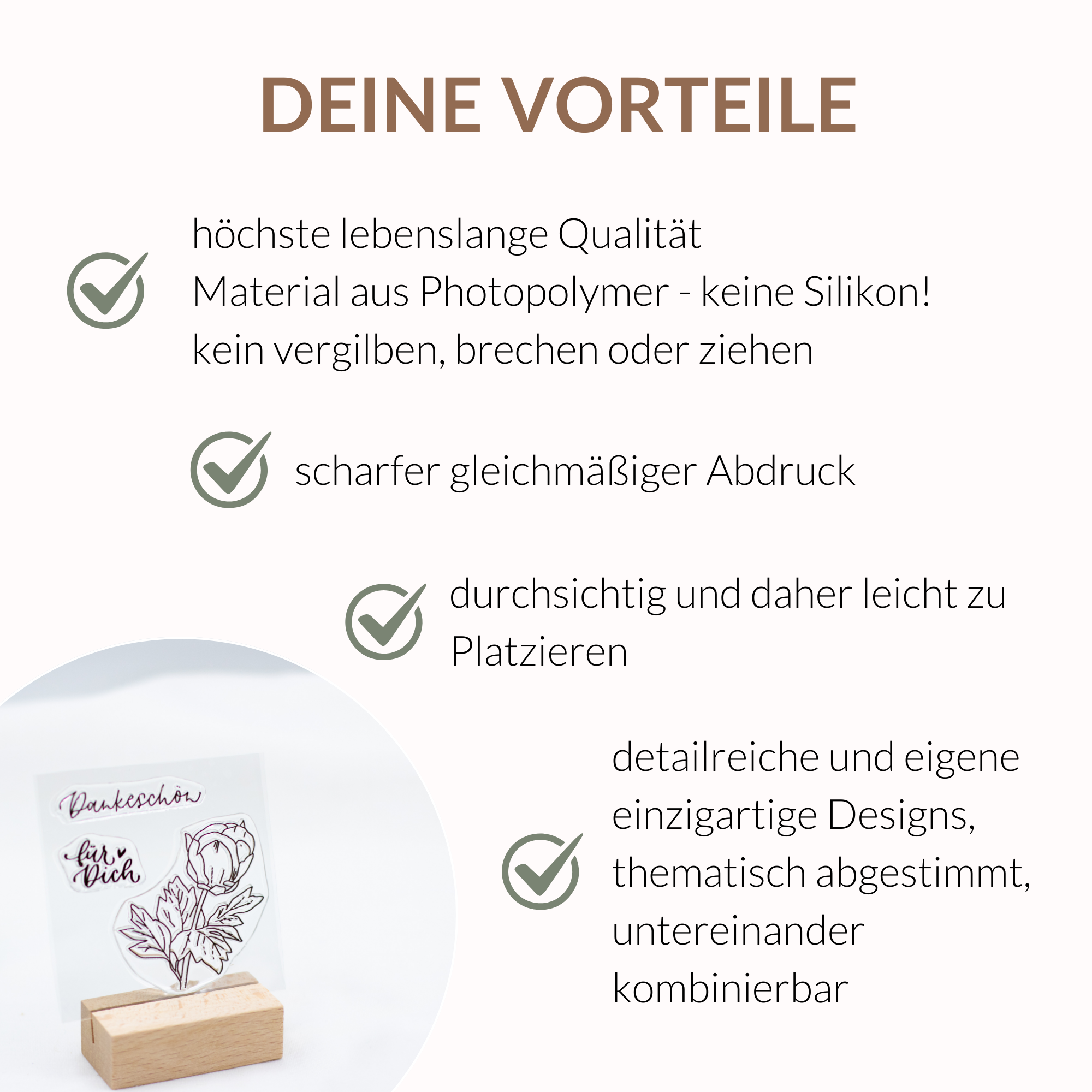 Stempelset Blumiges Danke- Unsere kleine Bastelstube Vorteile Stempelset Blumiges Danke- Unsere kleine Bastelstube deine Vorteile