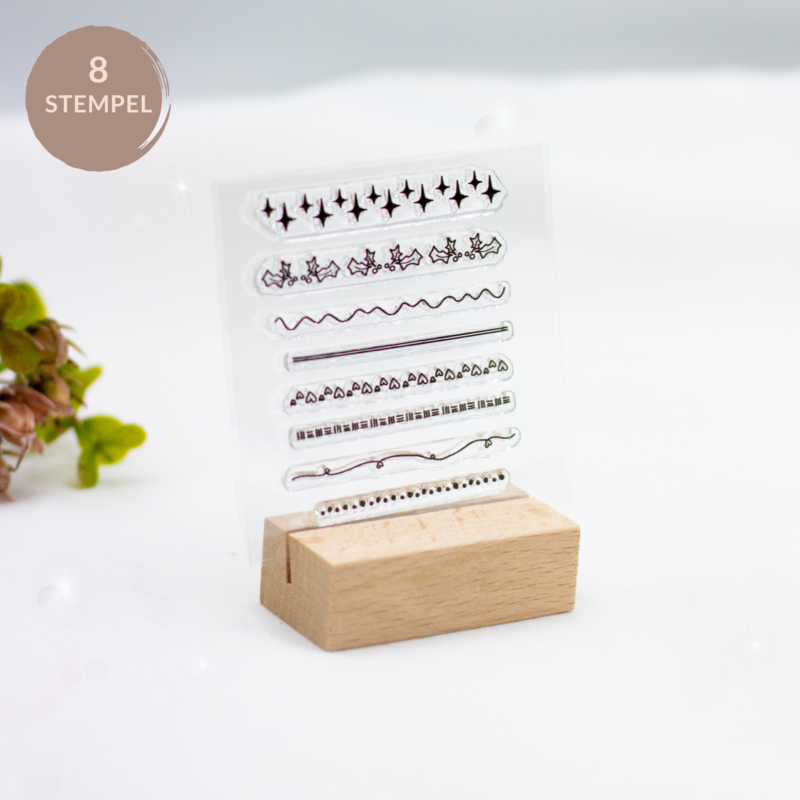 Stempelset Bordüren - Unsere kleine Bastelstube