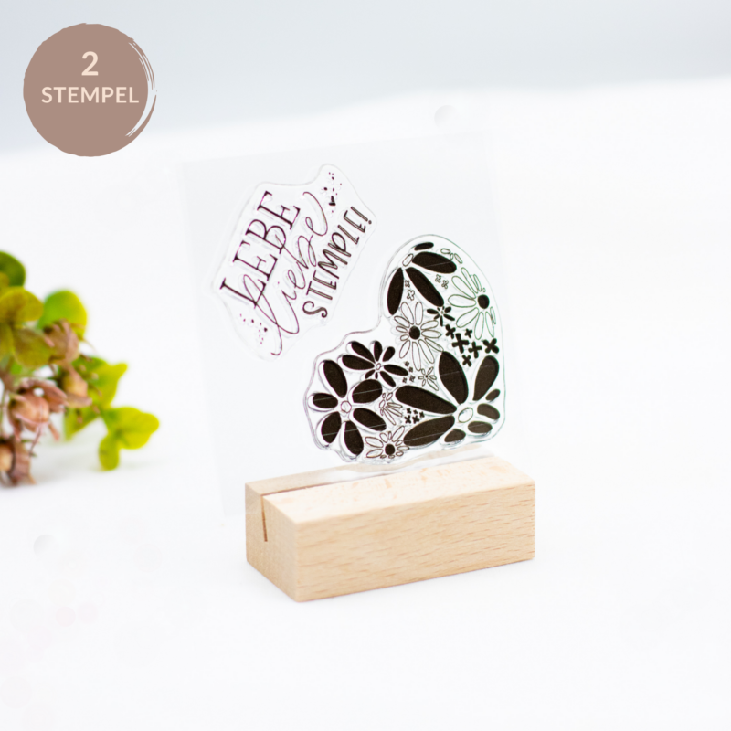 Stempelset Lebe Liebe Stemple - Unsere kleine Bastelstube