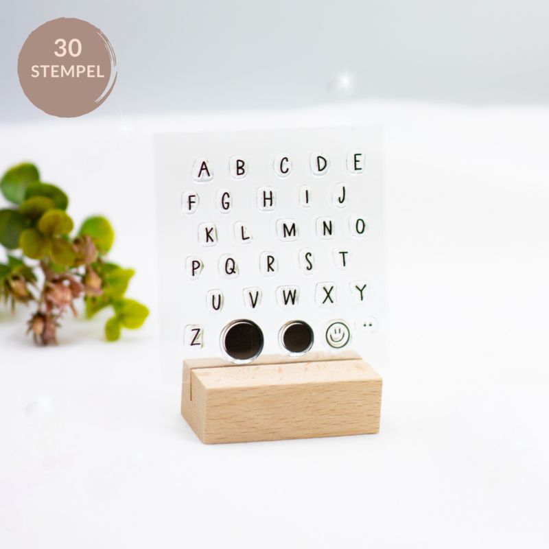 Stempelset Mini Alphabet - Unsere kleine Bastelstube