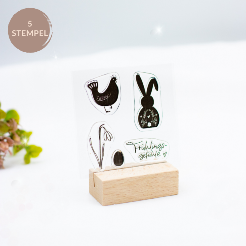 Stempelset Nature Prints Spring - Unsere kleine Bastelstube