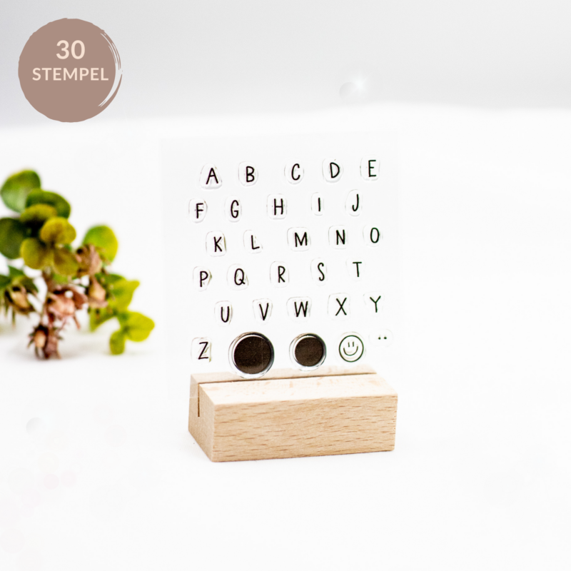 Stempelset Alphabet - Unsere kleine Bastelstube