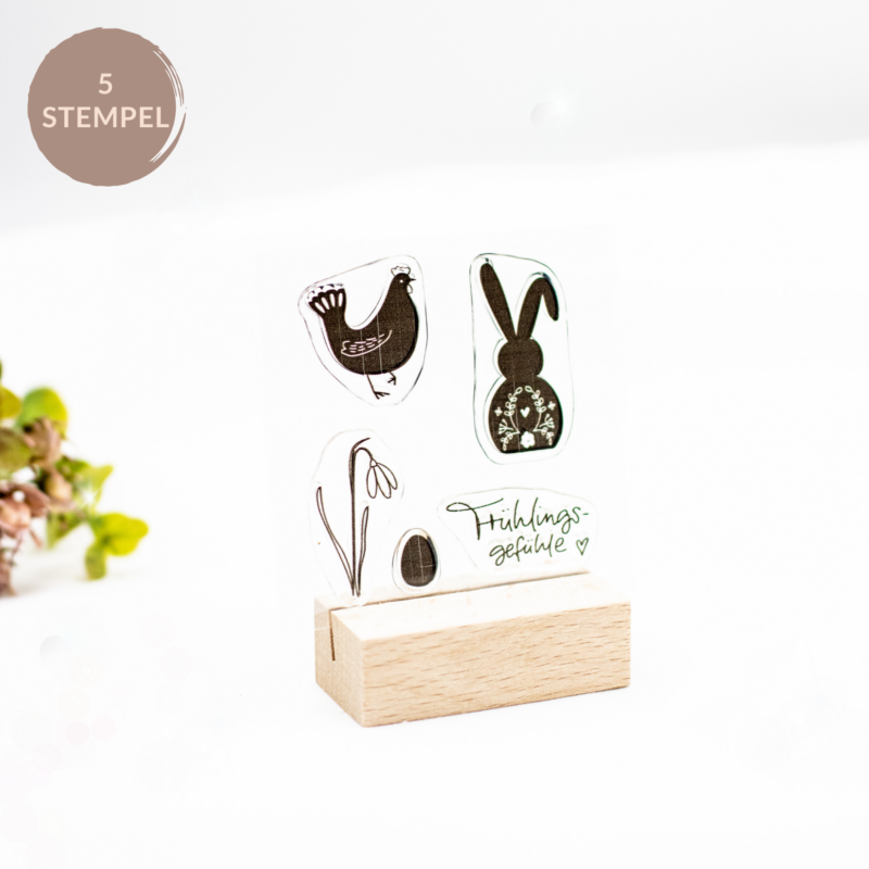 Stempelset Nature Prints Spring - Unsere kleine Bastelstube