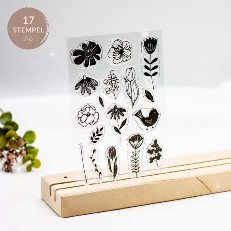 Stempelset Nature prints - Unsere kleine Bastelstube