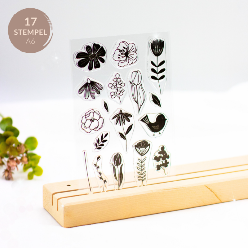 Stempelset Nature prints - Unsere kleine Bastelstube