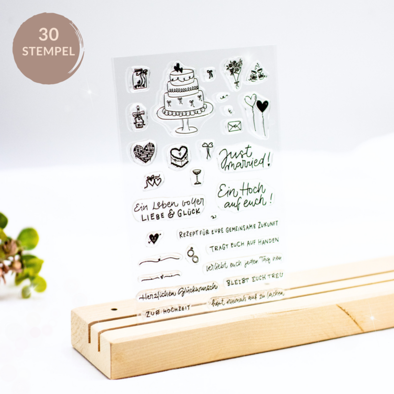 Stempelset Just Married - Unsere kleine Bastelstube