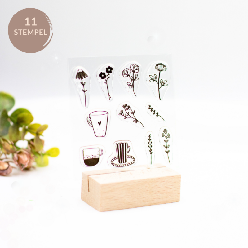 Neu | Unsere kleine Bastelstube- DIY Bastelideen für Feste & Anlässe Stempelset Becher im Glück von unsere kleine Bastelstube