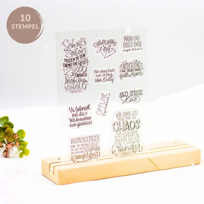 Neu | Unsere kleine Bastelstube- DIY Bastelideen für Feste & Anlässe Stempelset Gute Laune Post - Unsere kleine Bastelstube