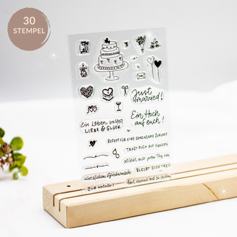 Stempelset Just Married - Unsere kleine Bastelstube