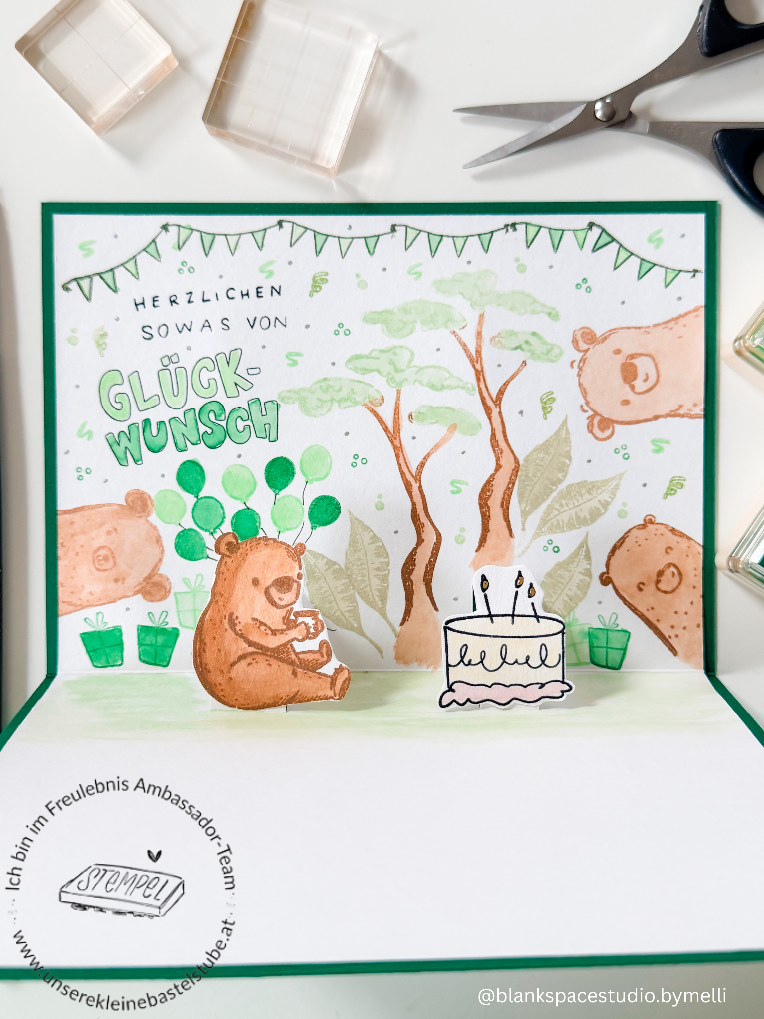 Stempelset Lass dich feiern - Unsere kleine Bastelstube Stempelset Lass dich feiern- Unsere kleine Bastelstube Glückwunschkarten zum Geburstag