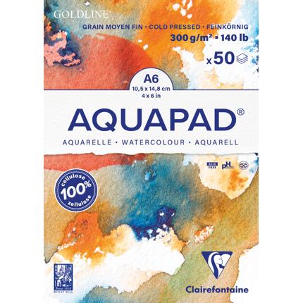 Goldline Aquapad A6 Aquarellblock 300 g 50 Blatt