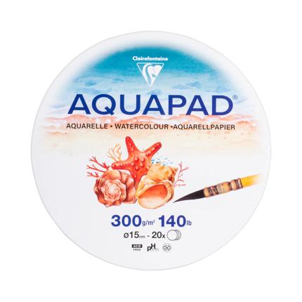Runde Aquapad Box Aquarellpapier 15 cm 300 g 20 Blatt