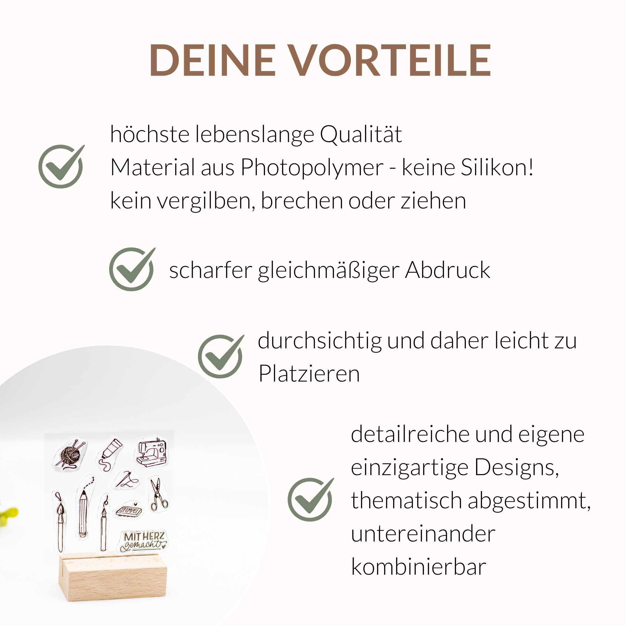 Stempelset Mit Herz gemacht - Unsere kleine Bastelstube Stempelset Mit Herz gemacht - Unsere kleine Bastelstube