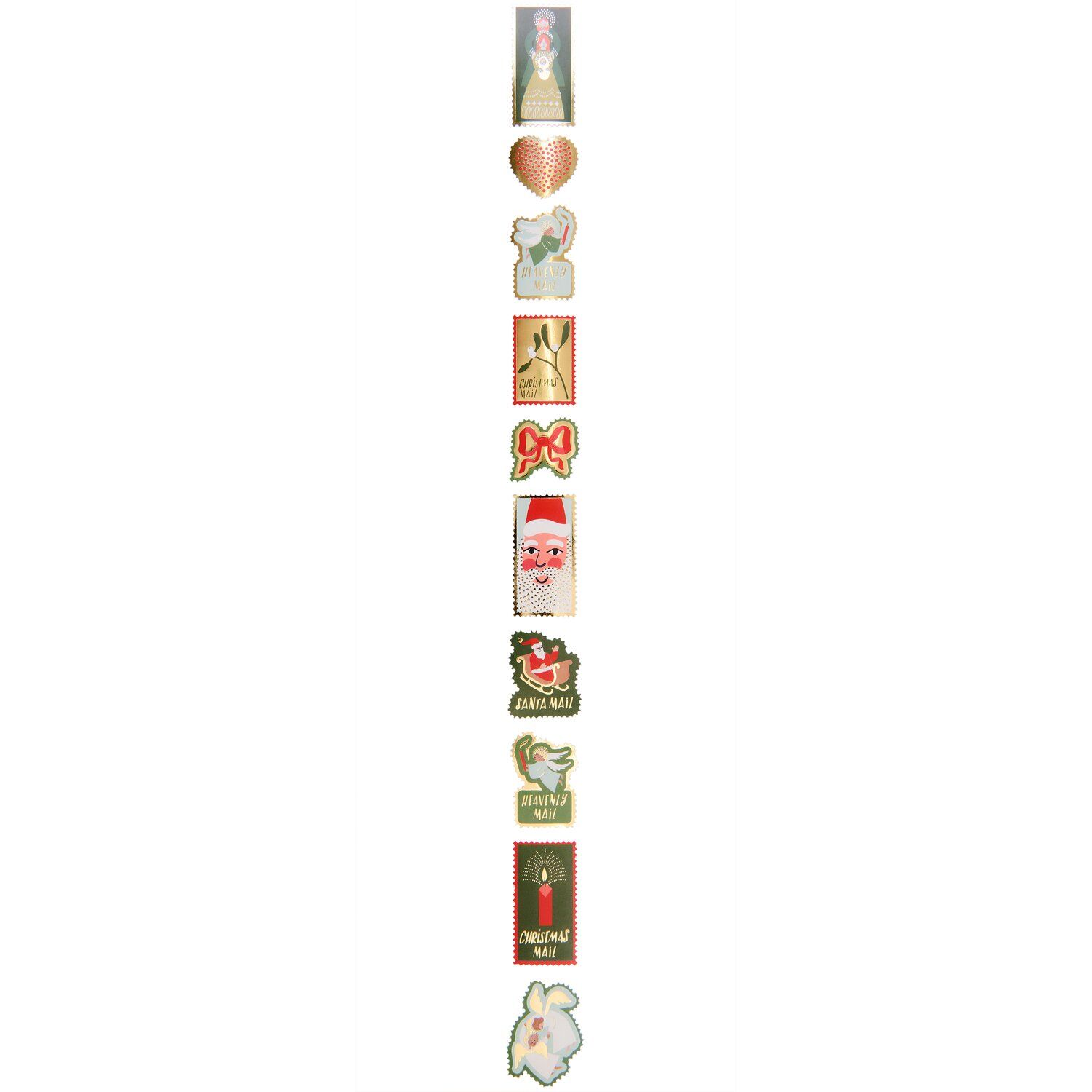 Paper Poetry Mini Sticker Advent Briefmarken Paper Poetry Mini Sticker Advent Briefmarken 120-teilig Gold