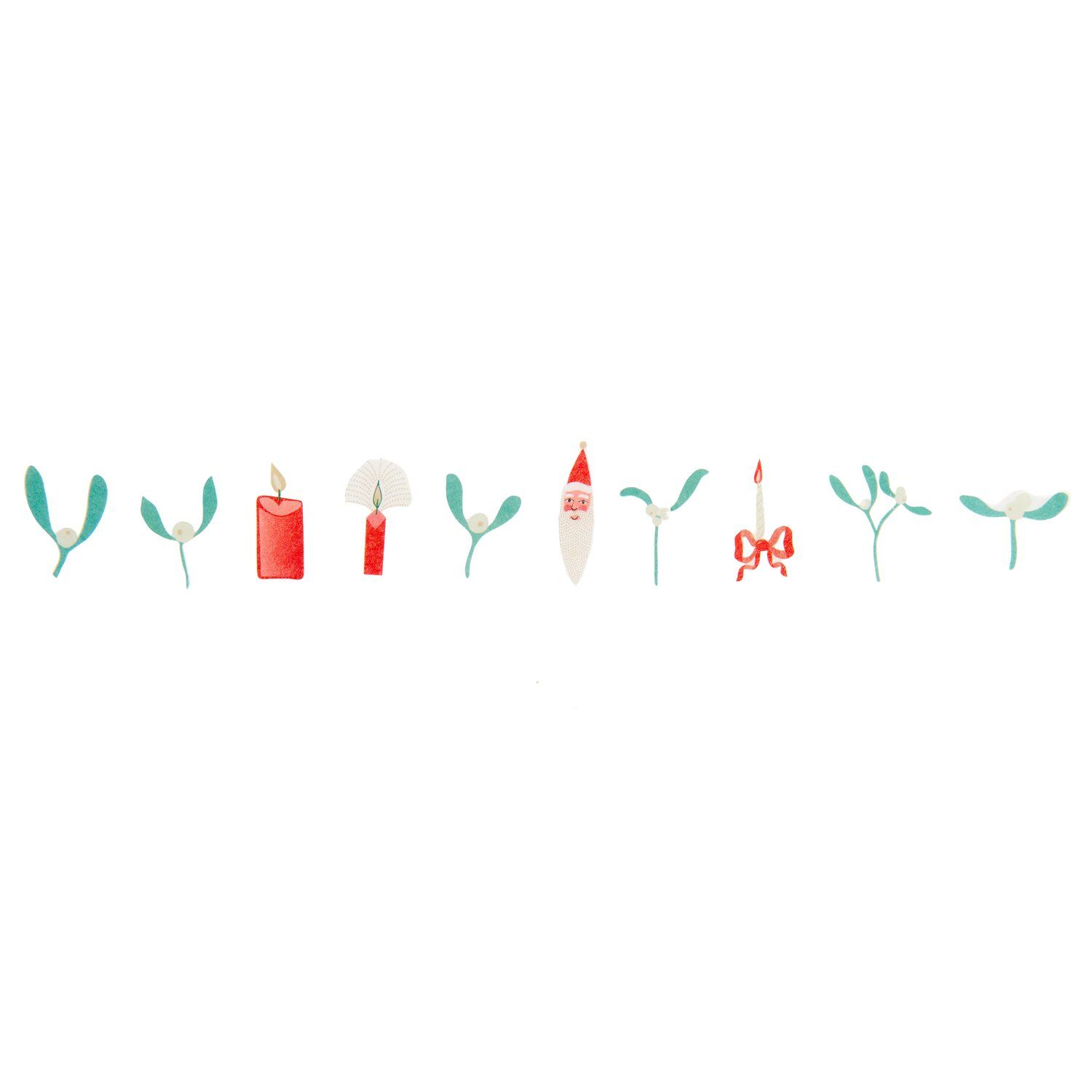 Washi Sticker Advent auf einer Weihnachtskarte Weihnachtskarte mit Paper Poetry Washi Stickern Advent